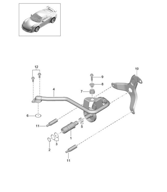 Diagram 102-020 Porsche Cayenne Coupe Turbo S E-Hybrid V8 4.0L 550Hp 