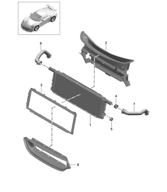Diagram 105-020 Porsche 996 (911) (1997-2005) Motor