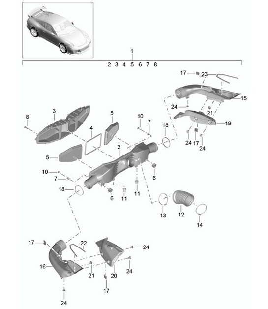 Diagram 106-005 Porsche Cayenne 3.2L V6 2003>> Engine