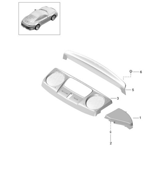 Diagram 801-085 Porsche 991 (911) MK1 2012-2016 Body