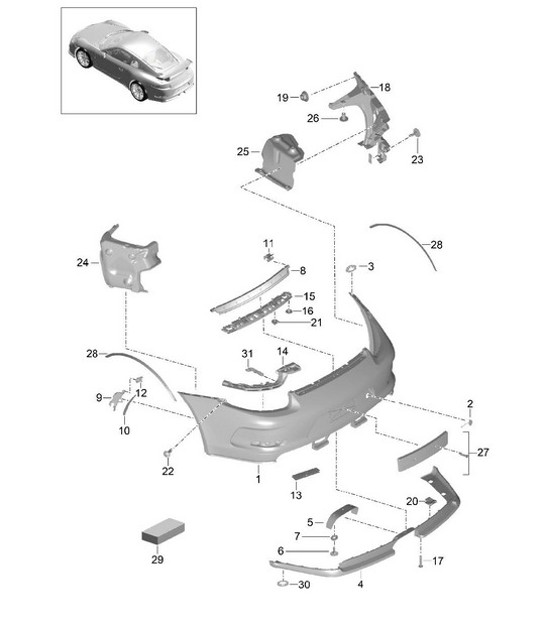Diagram 802-010 Porsche Cayenne Turbo S E-Hybrid V8 4.0L 550Hp 