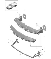 Voorbumperdrager 991 GT3 2018>>