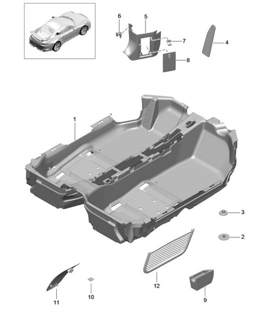 Diagram 807-010 Porsche Cayenne S V8 4.2L Diesel 382HP Body