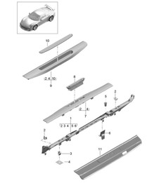 Verkleidung / Schweller 991 GT3 2014-21 Verkleidung / Schweller 991 GT3 2014-21