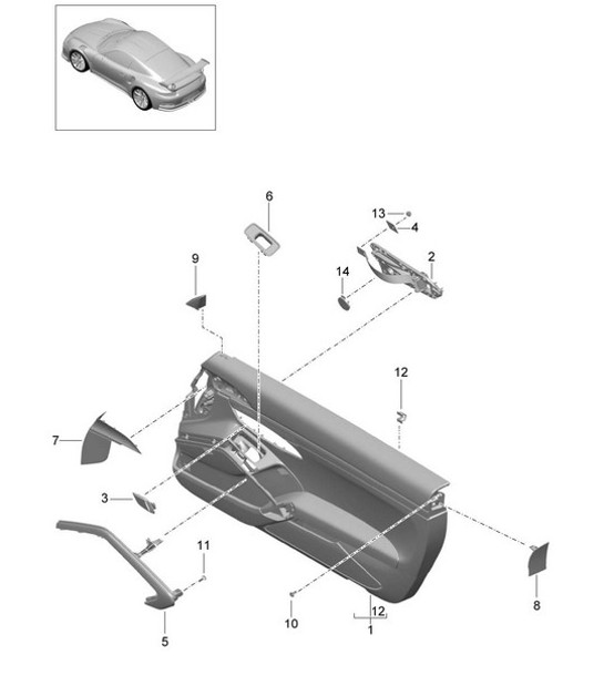 Diagram 808-015 Porsche Macan Turbo 3.6L V6 400Bhp Body