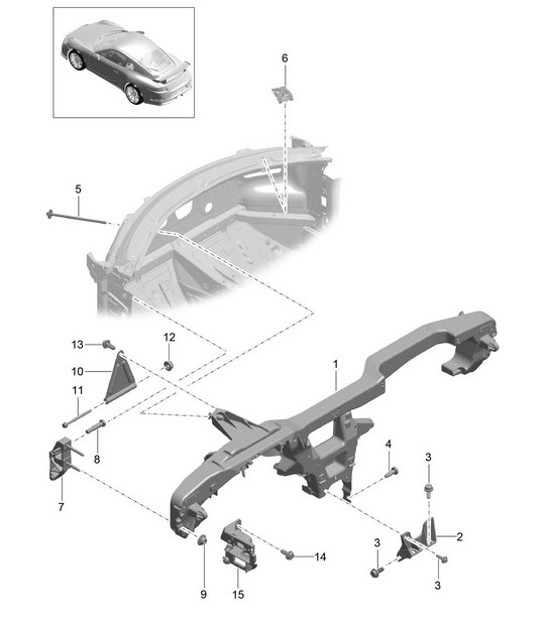 Diagram 809-015 Porsche 991 (911) MK1 2012-2016 Body