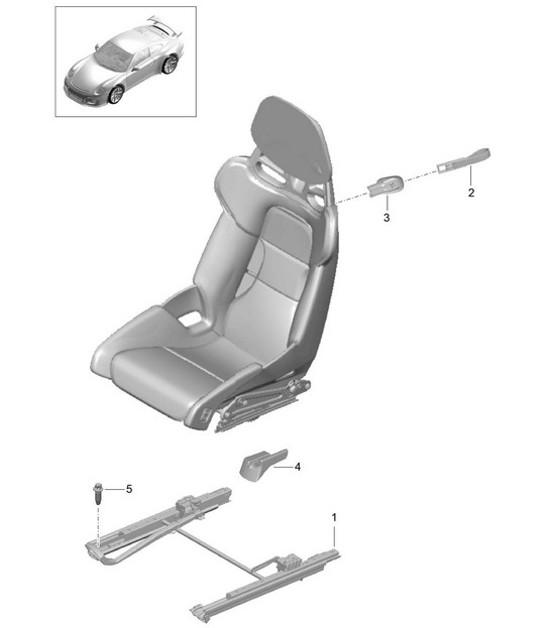 Diagram 817-000 Porsche Boxster S 987 MKII 3.4L 2009-2012 Carrosserie