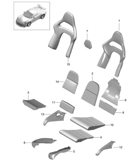 Diagram 817-003 Porsche 991 (911) MK1 2012-2016 Body