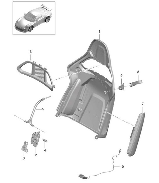Diagram 817-006 Porsche 991 Turbo S 3.8L (560 ch) Carrosserie