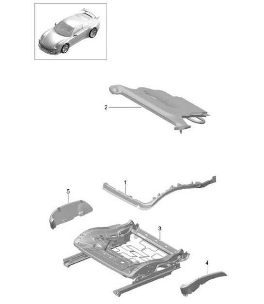 Diagram 817-032 Porsche 991 (911) MK1 2012-2016 Body