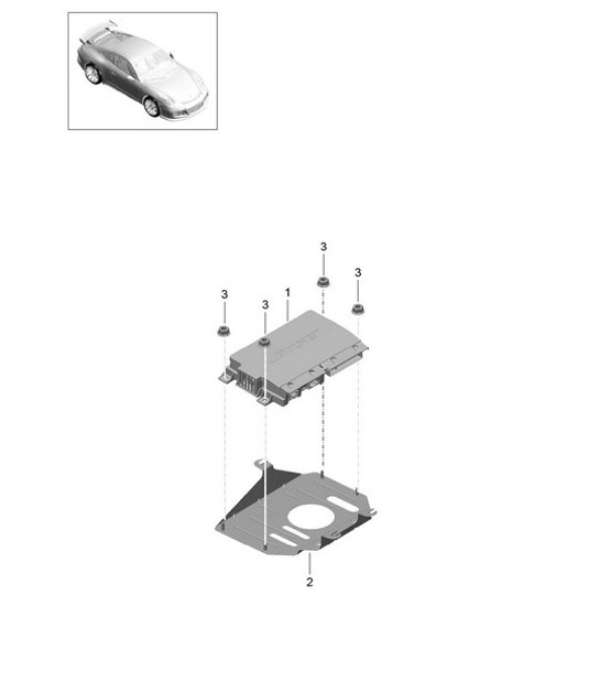 Diagram 911-011 Porsche Cayenne Turbo V8 4.8L Petrol 500HP Electrical equipment