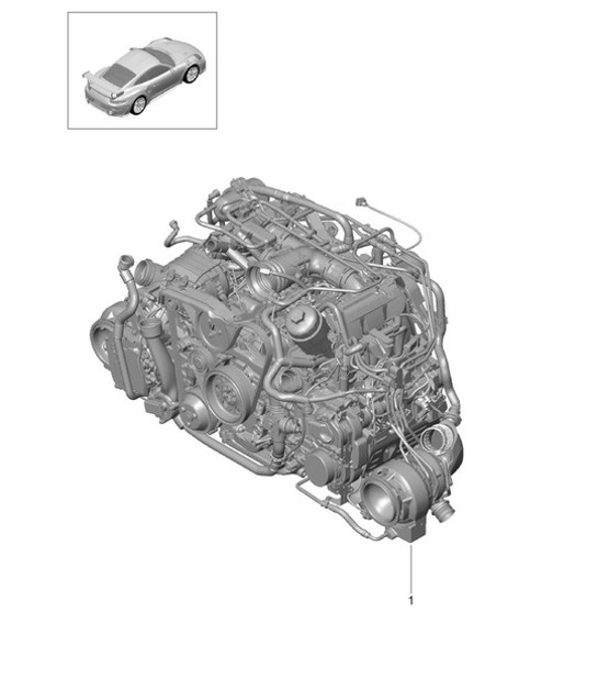 Diagram 101-002 Porsche 991 (911) MK2 2016-2019 Engine