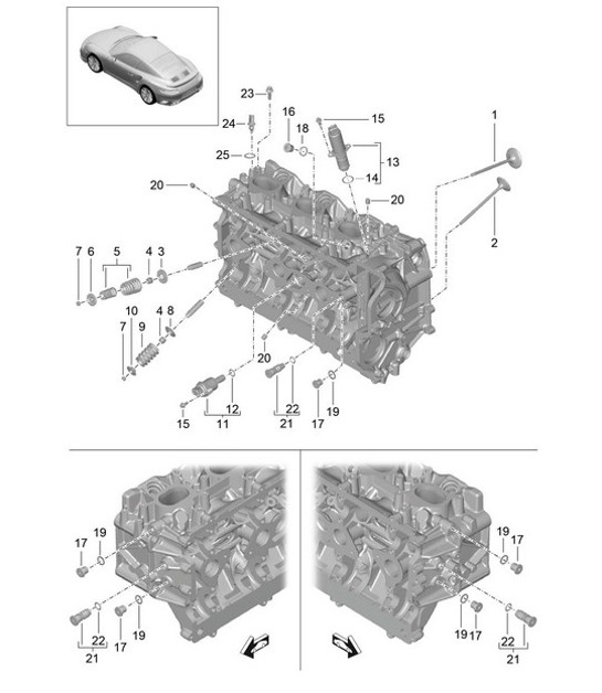 Diagram 103-005 Porsche 944S2 3.0L 16V 1989-91 