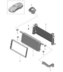 Kühler - Mitte - 991 Turbo / GT2 RS 2014-20