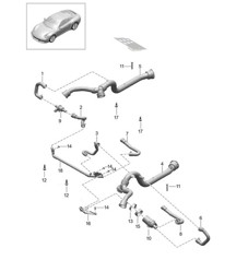 Diferencial eje delantero / Refrigeración 991 Turbo 2014-20