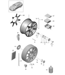 Jantes avec verrouillage centralisé - PR:478 - 991 Turbo 2017&gt;&gt;