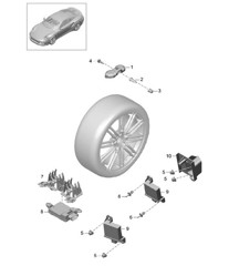 Sistema controllo pressione pneumatici 991 Turbo &gt;&gt;2016
