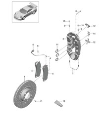 Freno a disco / Assale anteriore / PCCB - PR:D97 - 991 GT2 RS 2014-20
