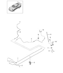 Remleidingen / bodemplaat - middenachter, PR:D97 - 991 GT2 RS 2014-20