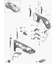 Aile 991 Turbo / GT2 RS 2014-20 Aile 991 Turbo / GT2 RS 2014-20
