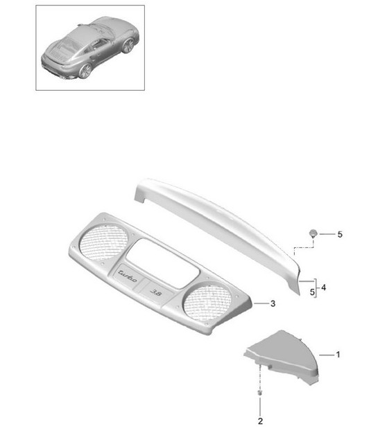Diagram 801-080 Porsche Cayman 987C/981C (2005-2016) Body