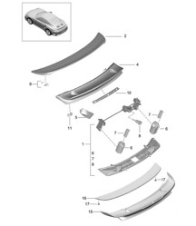 Rear spoiler 991 Turbo 2017>>
