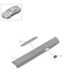 Sill trim strip / Sill inscription 991 Turbo >>2016 Sill trim strip / Sill inscription 991 Turbo >>2016