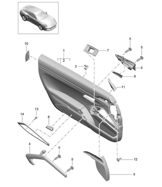 Diagram 808-070 Porsche Cayenne S V8 4.2L Diesel 382HP Body