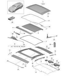 Glasdach (PR:653) 991 Turbo 2014-20