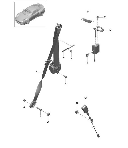 Diagram 812-000 Porsche Taycan Turbo Sport Turismo 