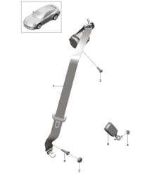 Ceinture de sécurité trois points - Arrière - 991 Turbo 2015>> Ceinture de sécurité trois points - Arrière - 991 Turbo 2015>>