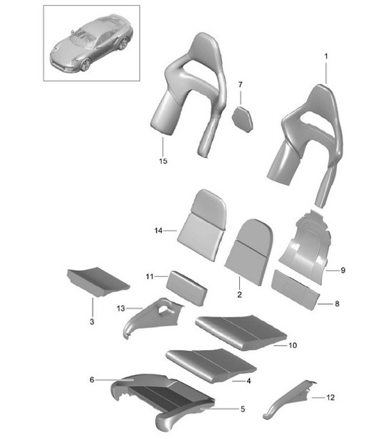 Diagram 817-002 Porsche Cayman 987C/981C (2005-2016) Body
