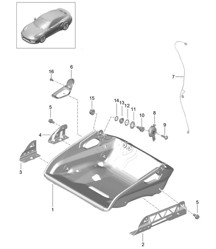 Sedile avvolgente / Telaio sedile / Accessori - Pieghevole - 991 Turbo / GT2 RS 2017>> Sedile avvolgente / Telaio sedile / Accessori - Pieghevole - 991 Turbo / GT2 RS 2017>>