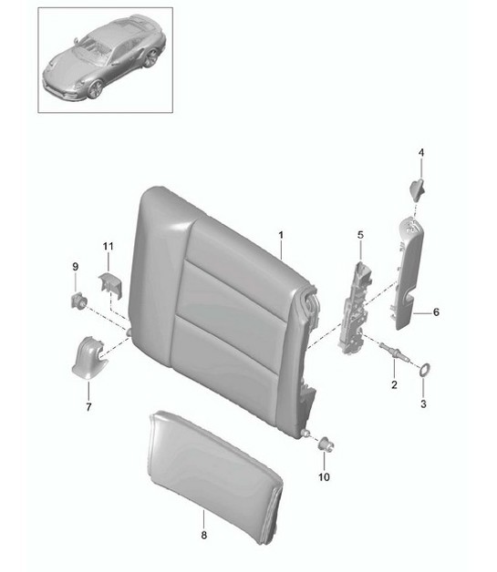 Diagram 817-044 Porsche 991 (911) MK1 2012-2016 Body