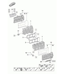 Culasse / Joint de culasse / Couvercle de culasse 992.1 Carrera 2019 - 2024
