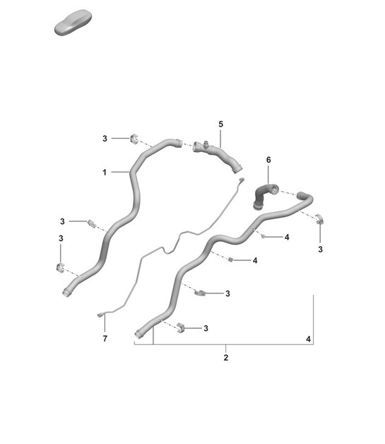 Diagram 105-400 Porsche 992 (911) MK1 2019-2024 Engine