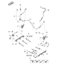 Injectiesysteem / Hogedrukpomp / Hogedrukinjector 992.1 Carrera 2019 - 2024