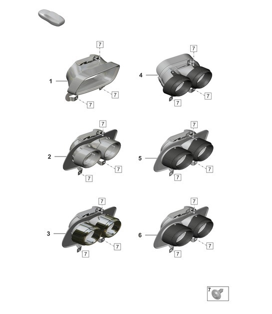 Diagram 202-400 Porsche 992 (911) MK1 2019-2024 Fuel System, Exhaust System