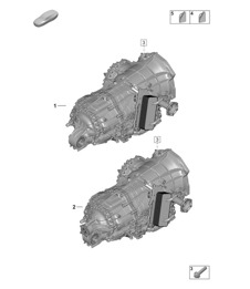 Cambio a doppia frizione a 8 rapporti / - PDK - / Fluido di trasmissione 992.1 Carrera 2019 - 2024