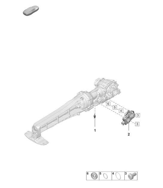 Diagram 304-120 Porsche 95B.1 Macan Petrol 2.0L (237Bhp) 2014-18 Transmission