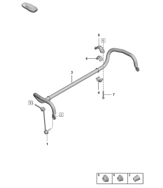 Diagram 402-020 Porsche 992 (911) MK1 2019-2024 Front Axle, Steering 