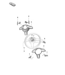 Accessoires / Stuurwiel (PR:G1F, G1G, 1MB, 1MT, 1XR, 2FS, 2PF, 2PJ, 2ZC, 2ZF, 8LA, 8LH, 8LU) 992.1 Carrera 2019 - 2024