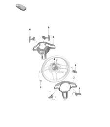 Accessori / Volante (PR:G1F, G1G, 1MB, 1MT, 1XR, 2FS, 2PF, 2PJ, 2ZC, 2ZF, 8LA, 8LH, 8LU) 992.1 Carrera 2019 - 2024