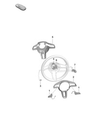 Accessori / Volante PR:G1L, G1M+1MB, 1MT, 1XR, 2FS, 2PF, 2PJ, 2ZC, 2ZF+8LA, 8LH, 8LU) 992.1 Carrera 2019 - 2024