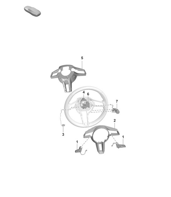 Diagram 403-290 Porsche 992 (911) MK1 2019-2024 Front Axle, Steering 