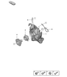 Rear axle / Wheel carrier /  Wheel hub (PR:1PA, 1PD, 1PJ, A8C, A8F) 992.1 Carrera 2019 - 2024