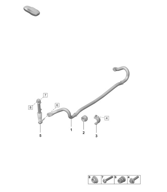 Diagram 501-050 Porsche 997 (911) MK1 2005-2008 Rear Axle