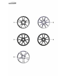Jante alu 992.1 Carrera 2019 - 2024