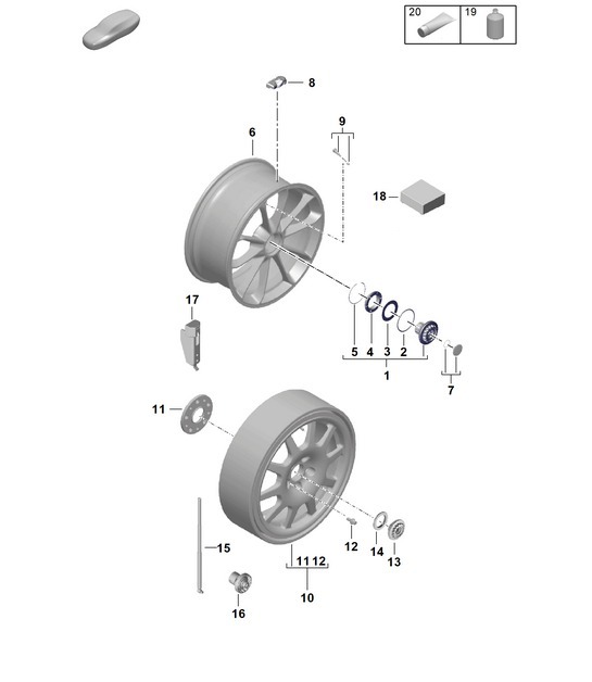 Diagram 601-035 Porsche 971.2 Panamera GTS Sport Turismo 4.0L V8 2021-23 