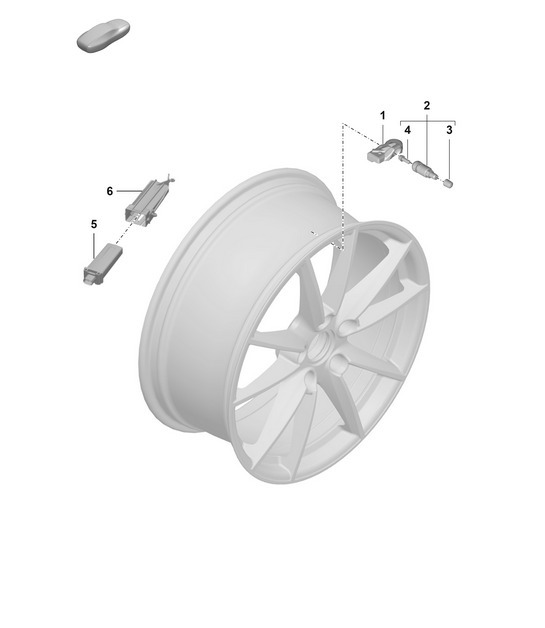 Diagram 601-050 Porsche 992.1 Turbo 3.8L 2020-24 